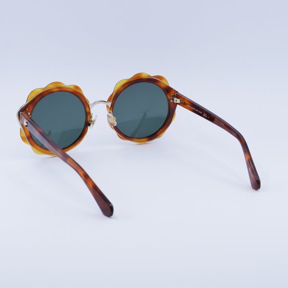 Kate Spade KARRIE/S 009Q QT Sunglasses - Havana Frame, Green Lenses main image 2